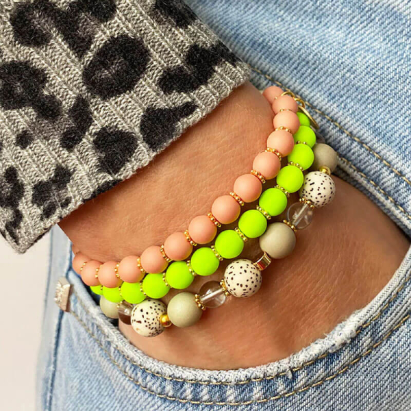 Super Gem bracelet beads LITTLE Neon lime style